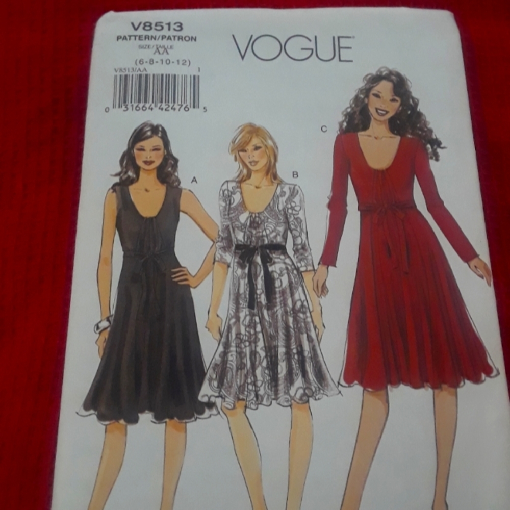 Vogue Women's Sewing Pattern Vintage